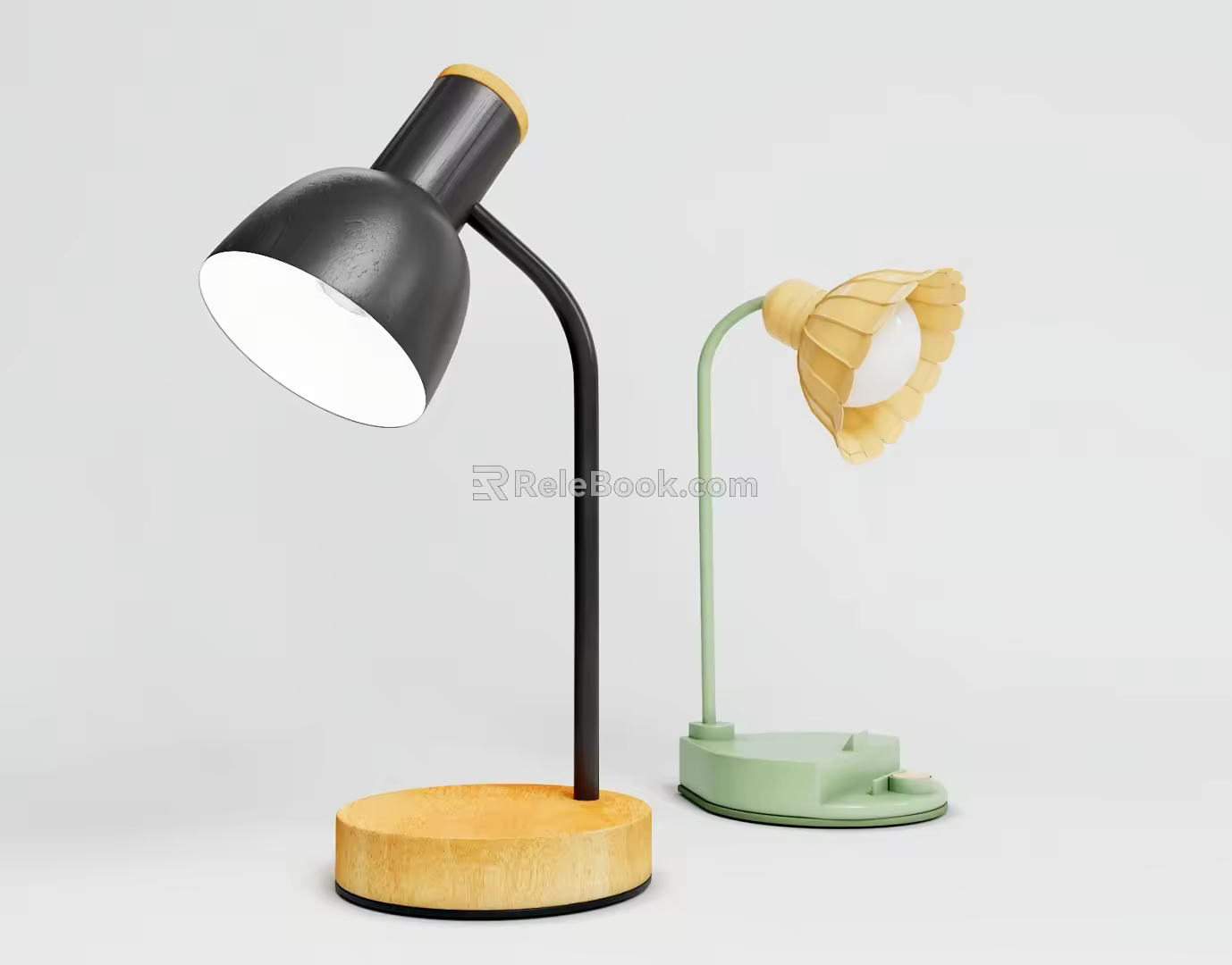 Nordic Table Lamp Creative Simple Bedside Lamp 3d model