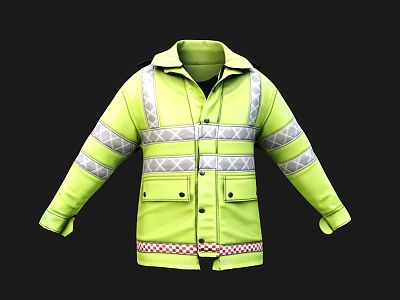 Police Uniform Clothing Police Uniform Traffic Uniform Coat 3d model