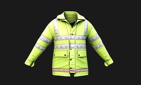 Police Uniform Clothing Police Uniform Traffic Uniform Coat 3d model