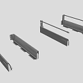 Sturdy Metal Sliding Rails And Brackets For Furniture Hardware Parts