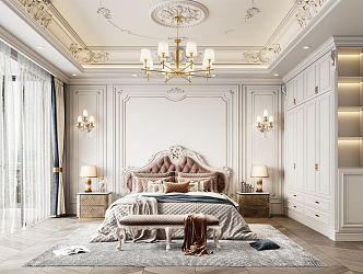 European Bedroom 3d model