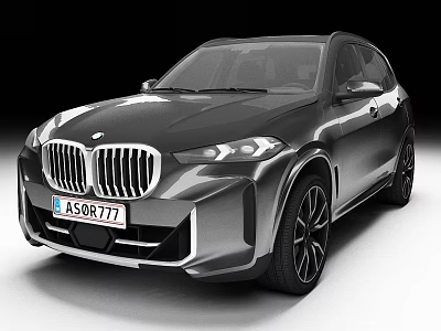 BMW SUV Featuring Signature Kidney Grille Sleek Headlights And Alloy Wheels 3d model