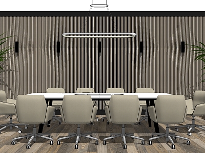 Modern Meeting Table and Chair Furniture model