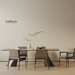 Modern table combination 3d model