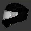 Motorcycle Helmet SHOEI Black Carbon Fiber Shell With Clear Visor