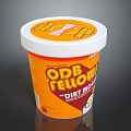 Orange Commercial Equipment Storage Container With Brand Label For ODR FELLOWS DIRT MOJO