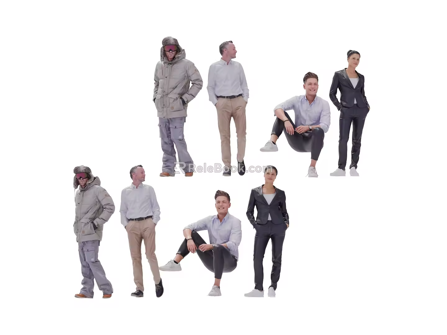 characters multiplayer characters 3d model