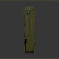 Green Military Tank With Multiple Wheels And Advanced Top Equipment Design