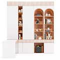 Open shelf bookcase 3d model