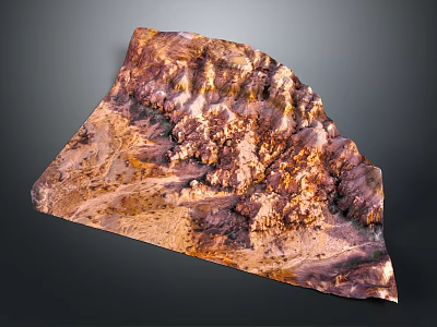 Geography, topography, mountain shape, ridge, ridge, valley, mountain range, canyon, geomorphology, mountain peak, mountain body 3d model