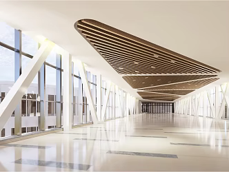 Modern aisle 3d model
