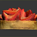 Fresh Strawberry Tart With Buttery Crust And Sliced Berries On Top