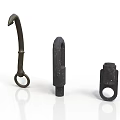 Black Metal Mechanical Parts With Various Shapes And Industrial Design Features