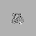 Silver Metal Decorative Ornaments With Cat Leaf And Butterfly Shapes