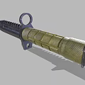 Durable Tactical Knife With Stainless Steel Serrated Blade Textured Handle Metal Ring And Hole Design
