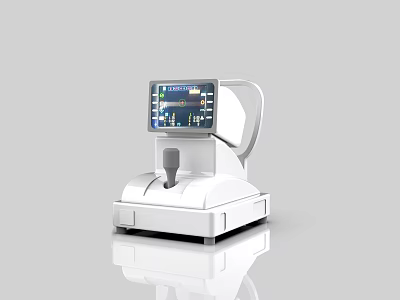 Advanced Desktop Diagnostic Medical Device With Digital Display Screen And Operation Panel 3d model
