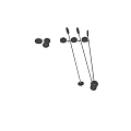 Modern Black Wall Lamp With Circular Shades And Metal Structure Design
