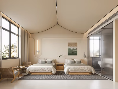 Hotel Famous Room Hotel 3D Model 3d model