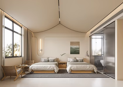 Hotel Famous Room Hotel 3D Model 3d model