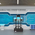 Modern Hot Work Operation Experience Zone With Safety Equipment And Display Wall 3d model
