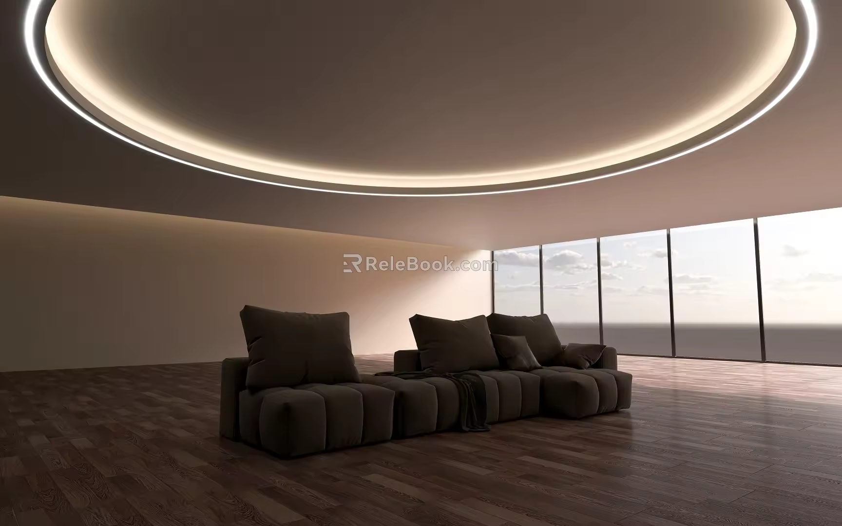 Multiplayer sofa space 3d model