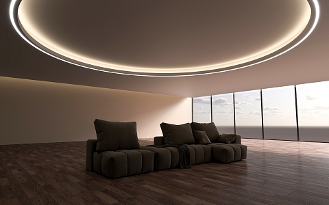 Multiplayer sofa space 3d model