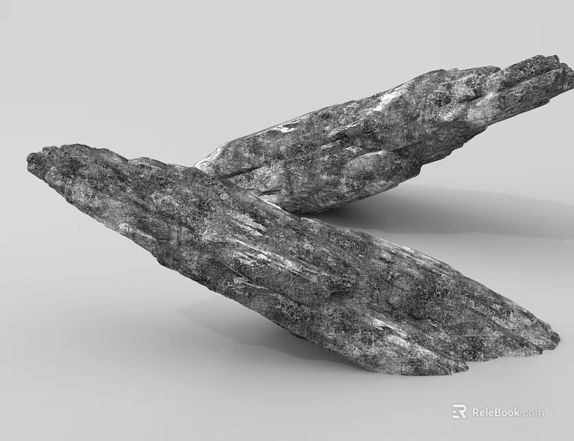 Natural Textured Rockery Stones With Unique Shape For Garden Landscape Decoration 3d model 
