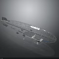 Space Aeronautics Transparent Airship Design With Internal Structure Details