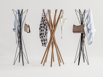 Modern Hangers Coat Rack Hangers 3d model