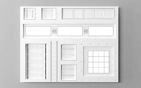 Modern Ceiling Office Ceiling 3d model