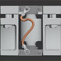 Industrial Metal Mechanical Equipment With Aluminum Frame And Copper Wire Connection