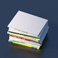 Stack of Books Magazines With Colorful Spines And Neatly Stacked Pile