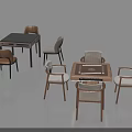 Wooden Mahjong Tables With Matching Chairs In Indoor Entertainment Setting