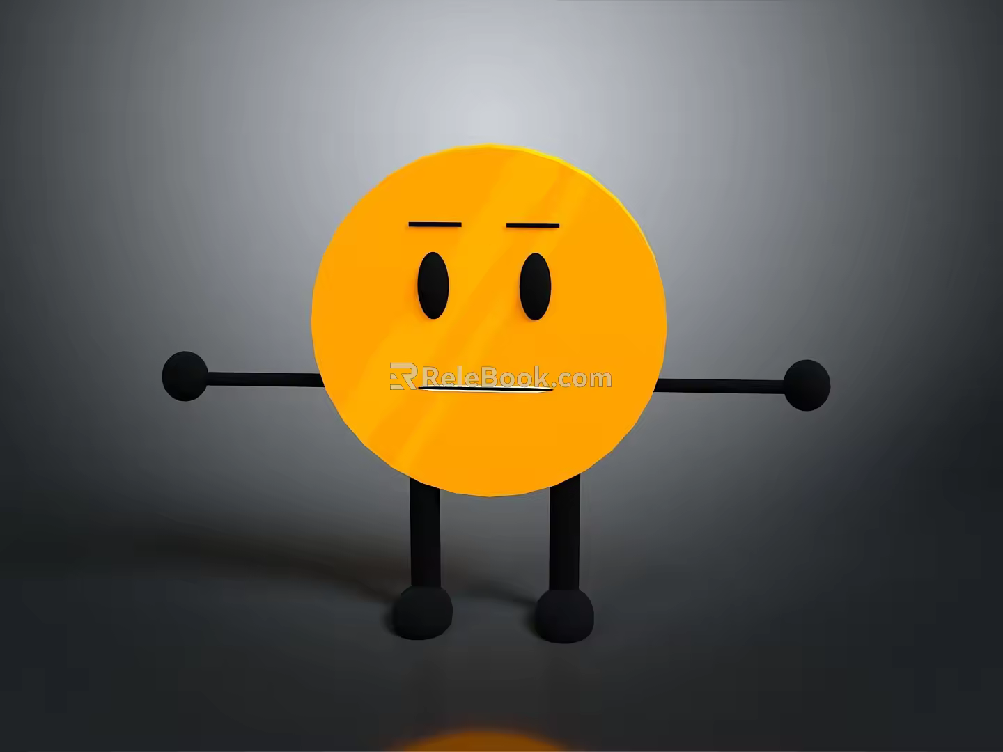 Expression package WeChat expression package cartoon expression cartoon face emoticon Yan text 3d model