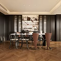 Modern Duplex Living Room Interior With Checkered Rug Round Coffee Table And Leather Sofa