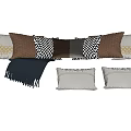Modern pillow combination 3d model