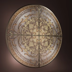Colorful Round Wall Decoration Art Wall Decoration 3d model