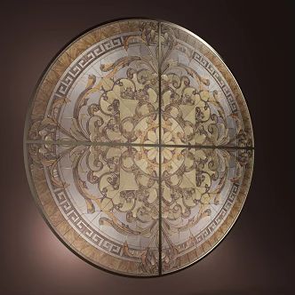 Colorful Round Wall Decoration Art Wall Decoration 3d model