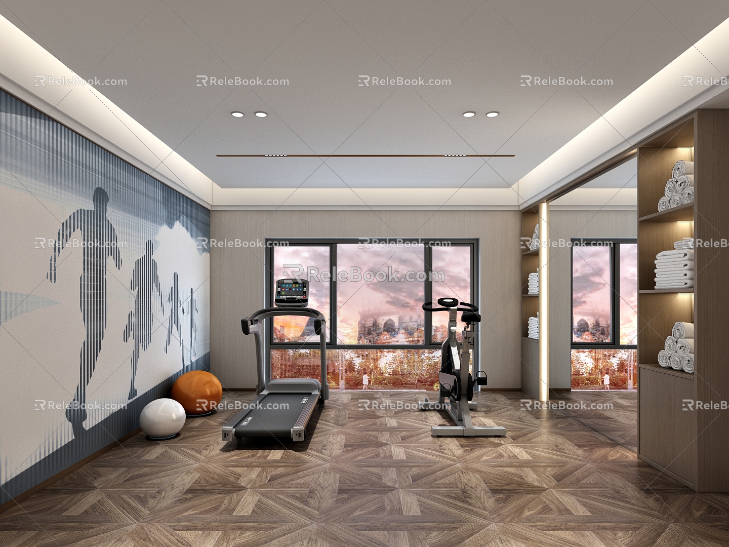 Modern Gym 3d model