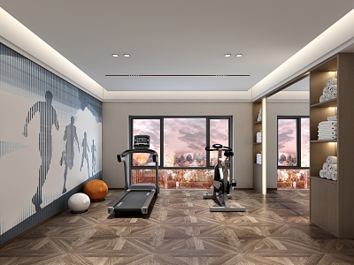 Modern Gym 3d model