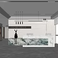 Company Front Desk Front Desk Reception Area Front Desk Background Wall Front Desk 3d model