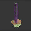 Industrial Drilling Rig Featuring Tall Metal Tower Structure And Stable Base Foundation
