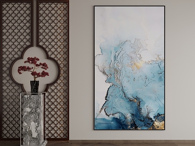 New Chinese Decorative Painting 3d model