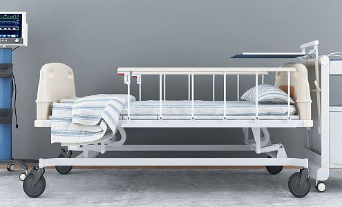 Modern nursing bed 3d model