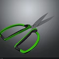 Durable Hardware Scissors with Green Black Handles Stainless Steel Blades and Anti Slip Grip Design