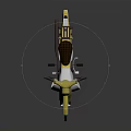 Yellow Classic Motorcycle with Brown Leather Seat Chrome Wheels and Sleek Body Design