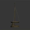 Modern Weighing Plate Weighing Instrument Mechanical Weighing 3d model