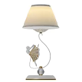 Vintage Style Elegant Table Lamp With Cream Lampshade And Dancer Figure Base