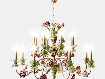 European-style chandelier 3d model