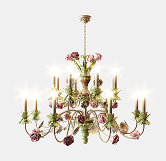 European-style chandelier 3d model